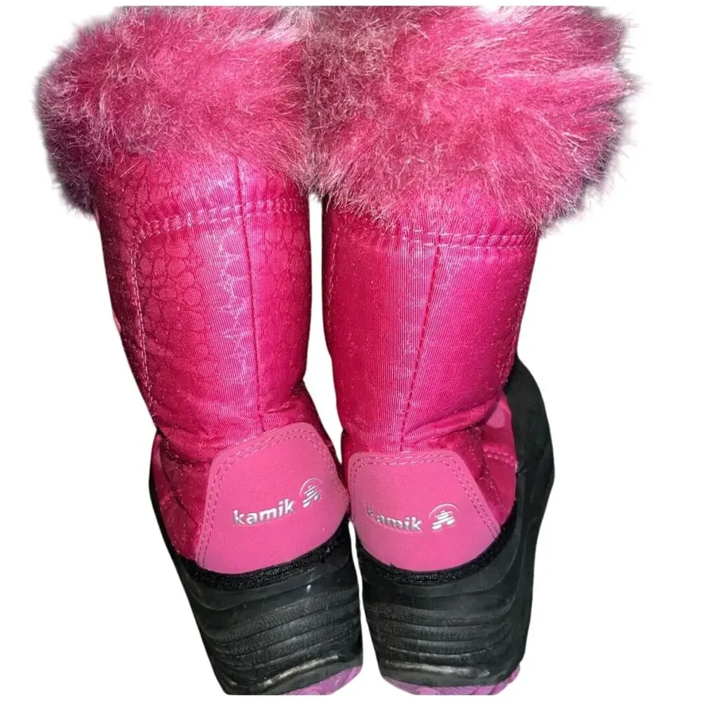 Kamik Snowgypsy Fuschia Insulated Waterproof Winter Boots Outdoors Cozy Sz 2